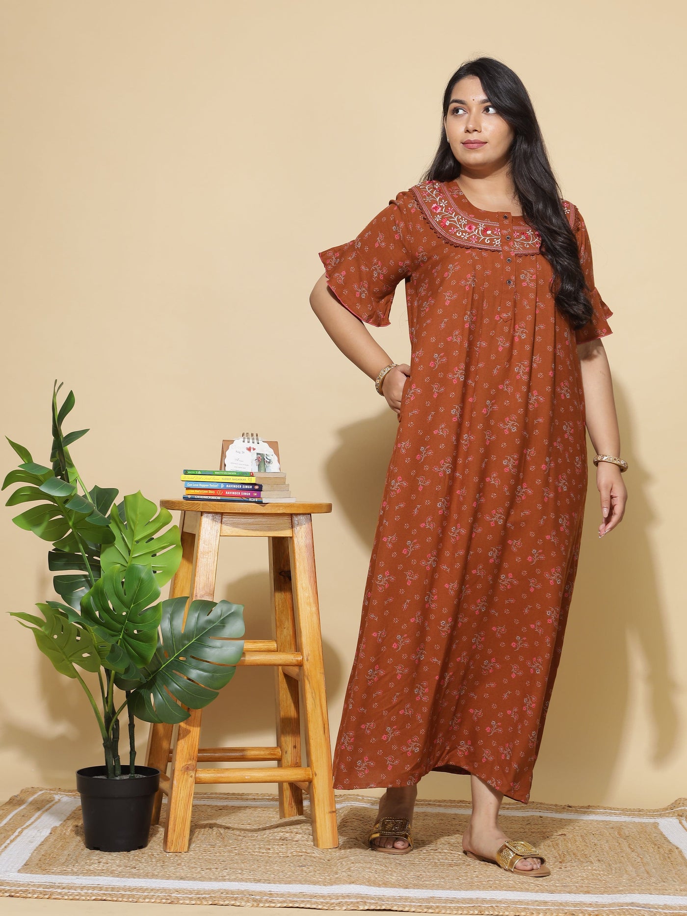 Alpine Designer Maxi Gold Nighty
