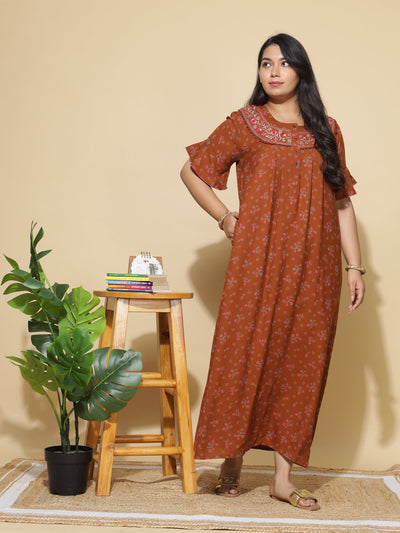 Alpine Designer Maxi Gold Nighty