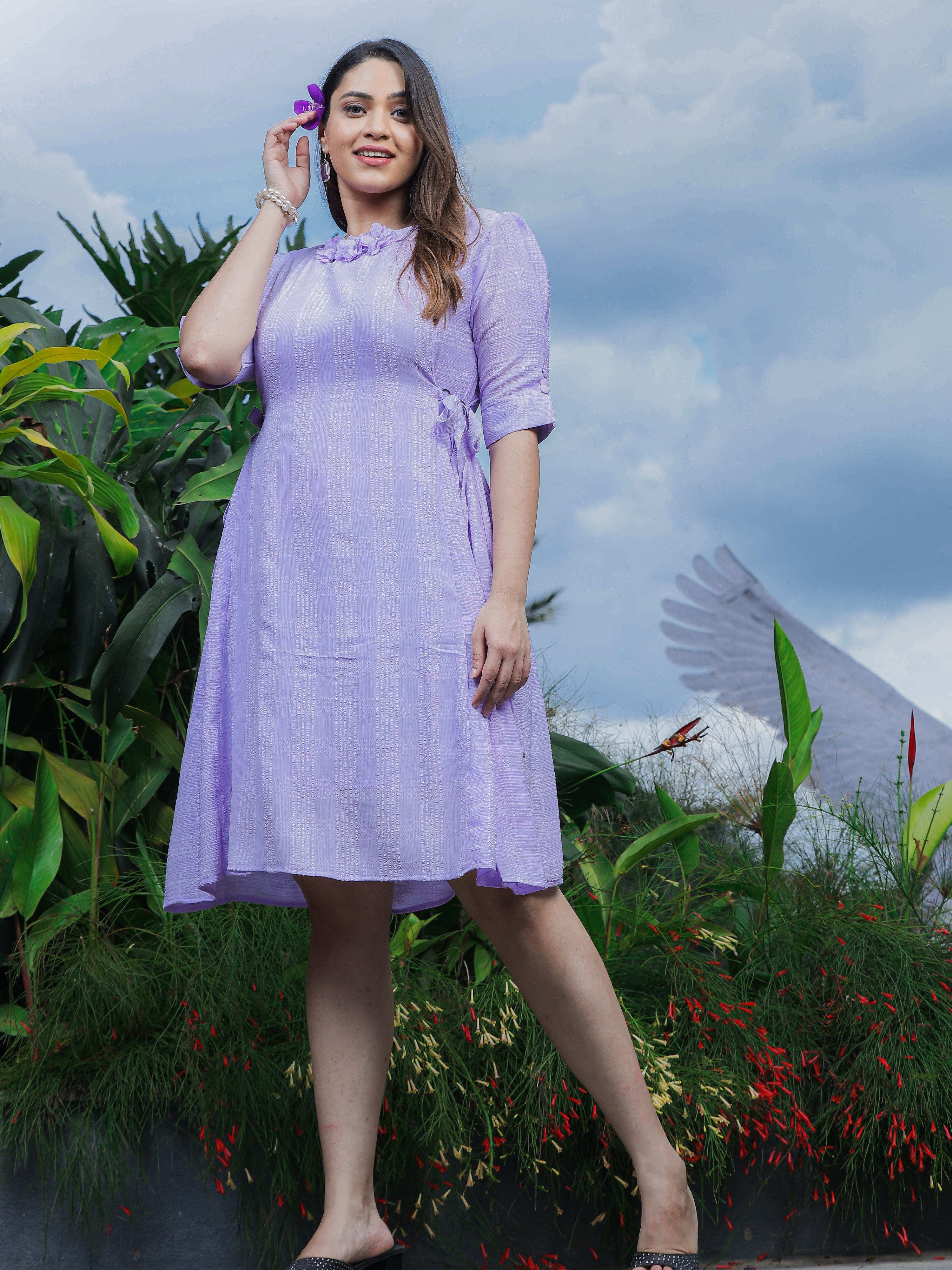 Lilac dress online sale