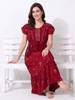 Floret Ruby Alpine Designer Nighty for Women with Frock Fit
