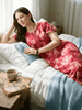 Petal Berry Floral Print Designer Nighty for Women Comfortable