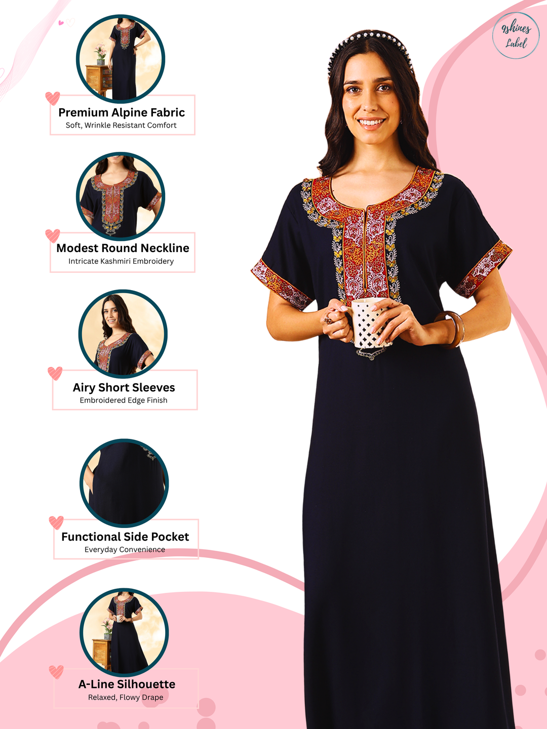 Raatrani Limited Edit – Dreamy Nighty for Women with Classic Taste