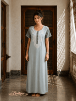 Whisper Sage Alpine Designer Nighty for Women Relaxed Fit