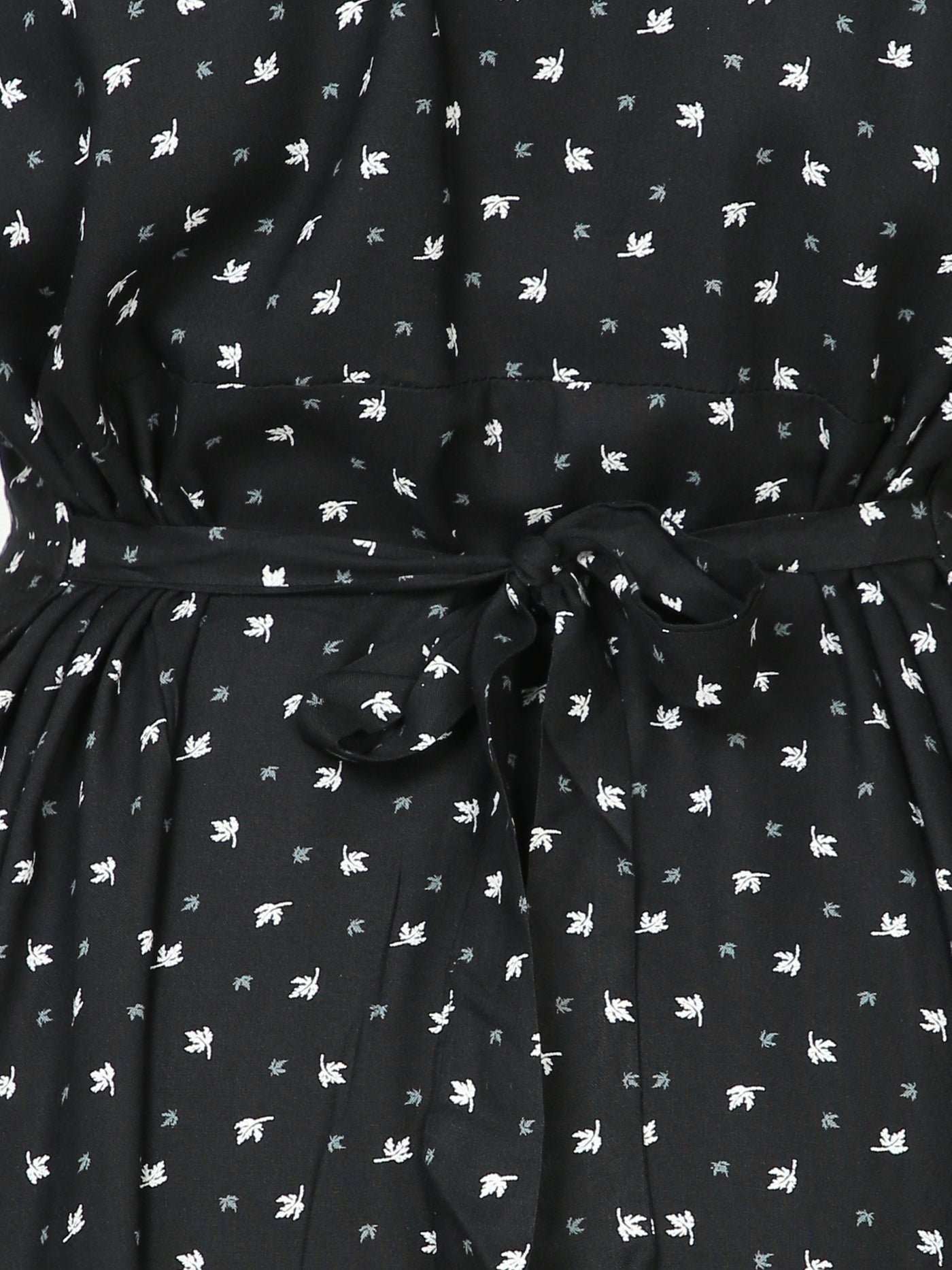 Rayon Maternity Feeding Nighty Black