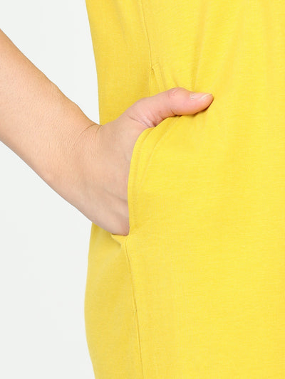Hosiery Cotton Short Nighty Corn Yellow