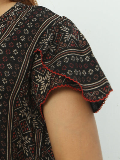 Alpine Maxi Designer Nighty Black