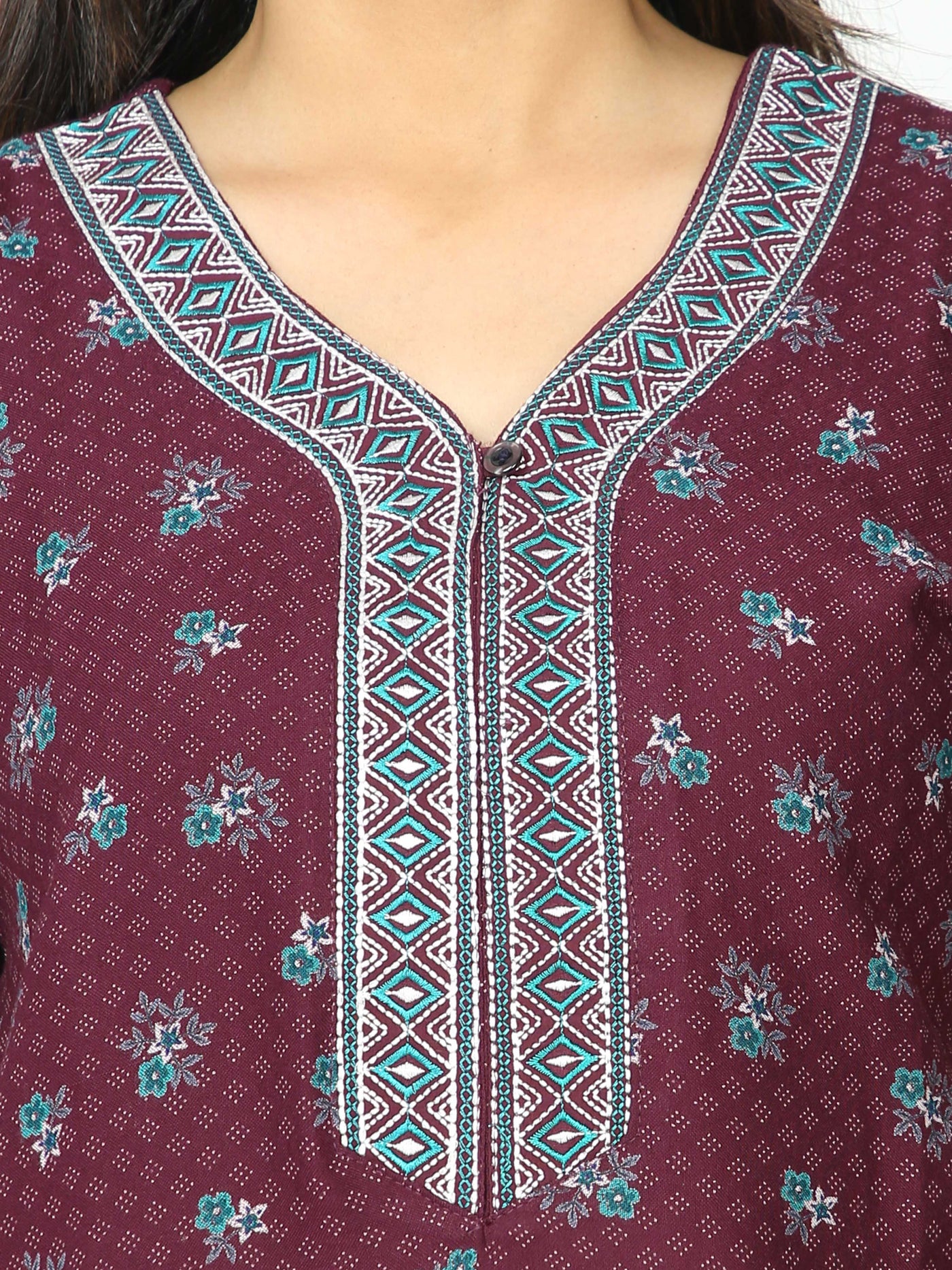 Alpine Maxi Designer Nighty Dark Wine