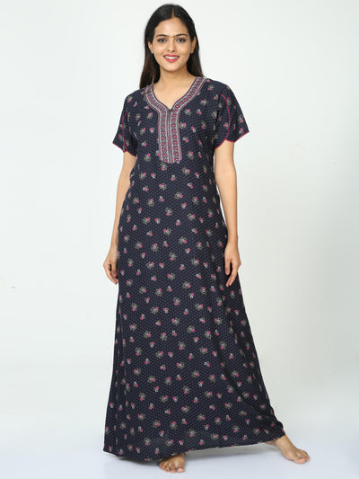 Alpine Maxi Designer Nighty Space Blue