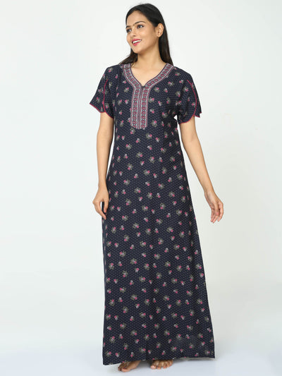 Alpine Maxi Designer Nighty Space Blue