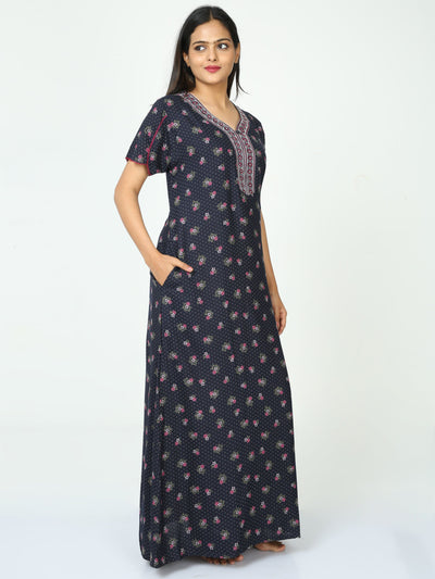 Alpine Maxi Designer Nighty Space Blue