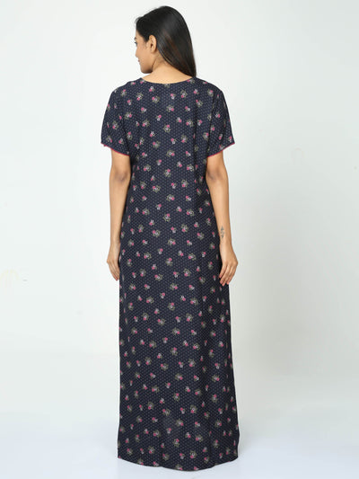 Alpine Maxi Designer Nighty Space Blue