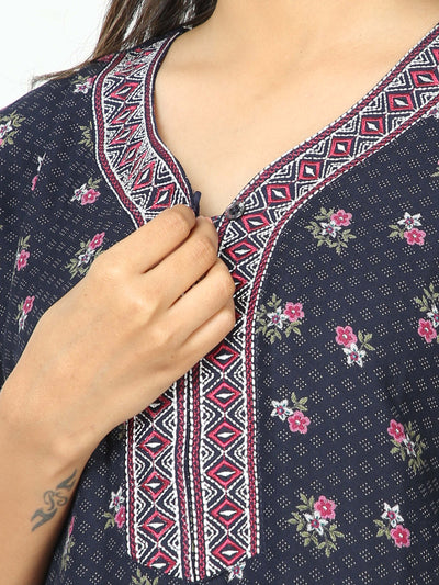 Alpine Maxi Designer Nighty Space Blue