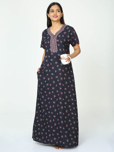 Alpine Maxi Designer Nighty Space Blue