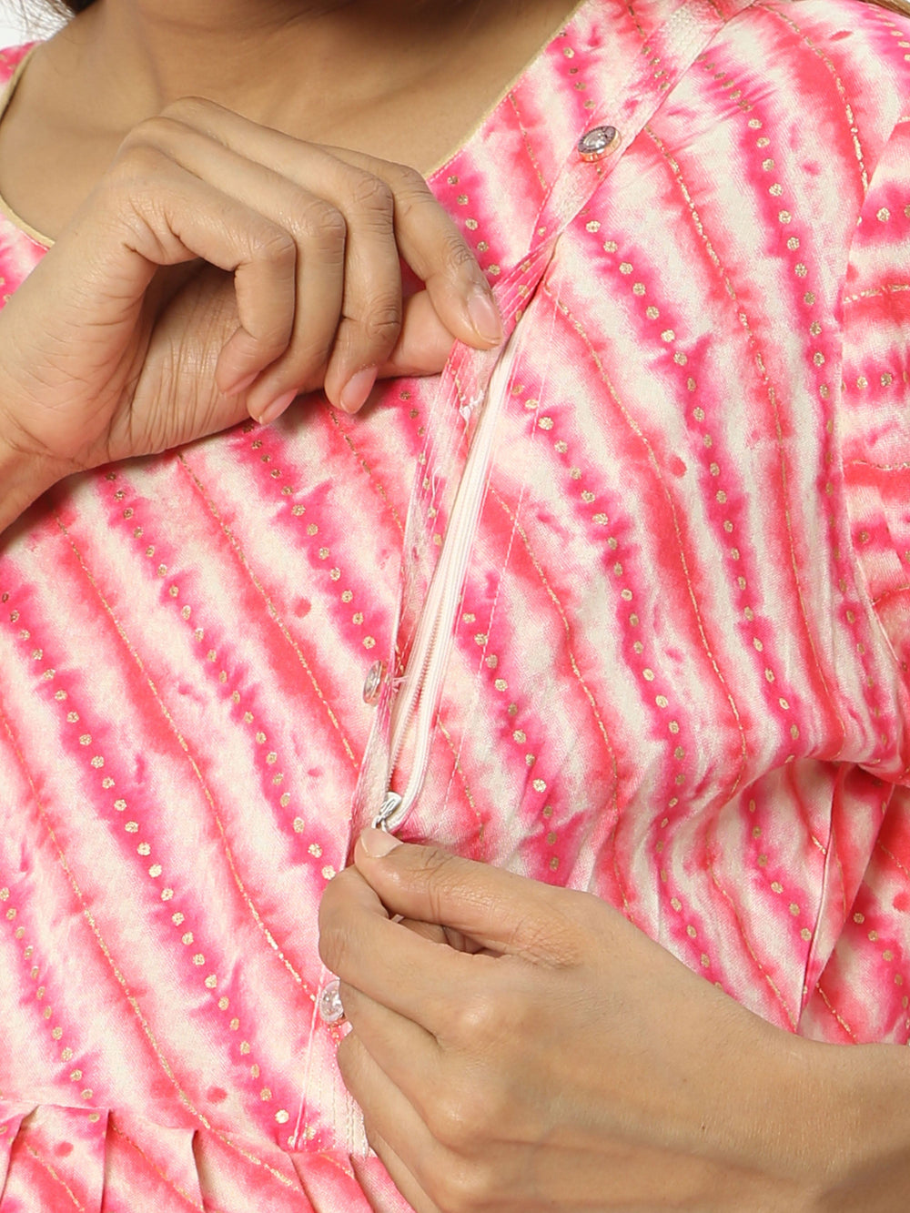  Maternity Kurti  Buy Rayon Maternity Feeding Rani Pink Kurti- 9shines label 