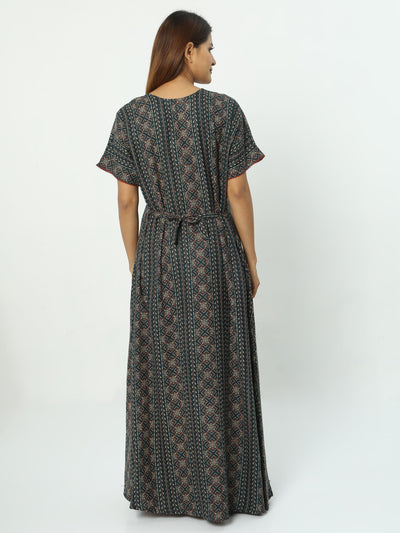 Alpine Maxi Designer Nighty Green