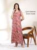 Alpine Blush Pink Sleeveless A Line Nighty for Women