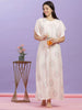Pastel Pink Floral Rayon Maxi Nightdress for Cozy Loungewear