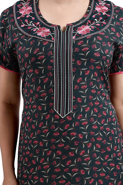 Green Alpine Designer Nighty