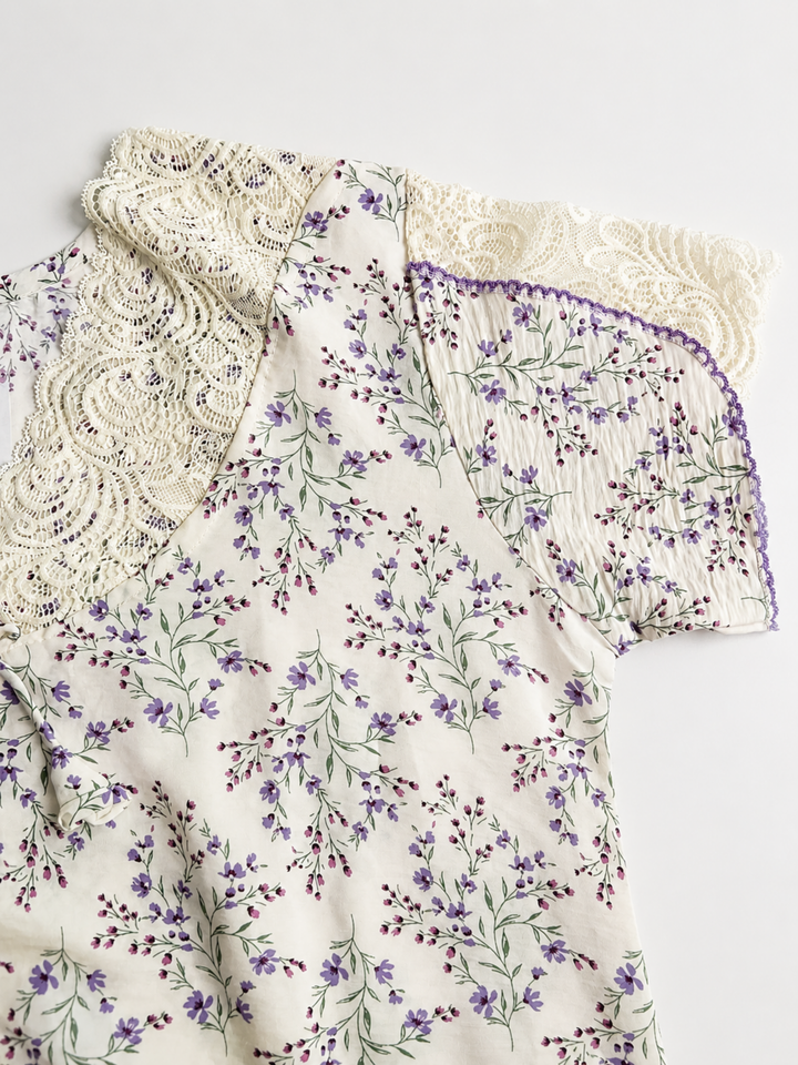 Floral Yellow Crush Cotton Designer Nighty for Women