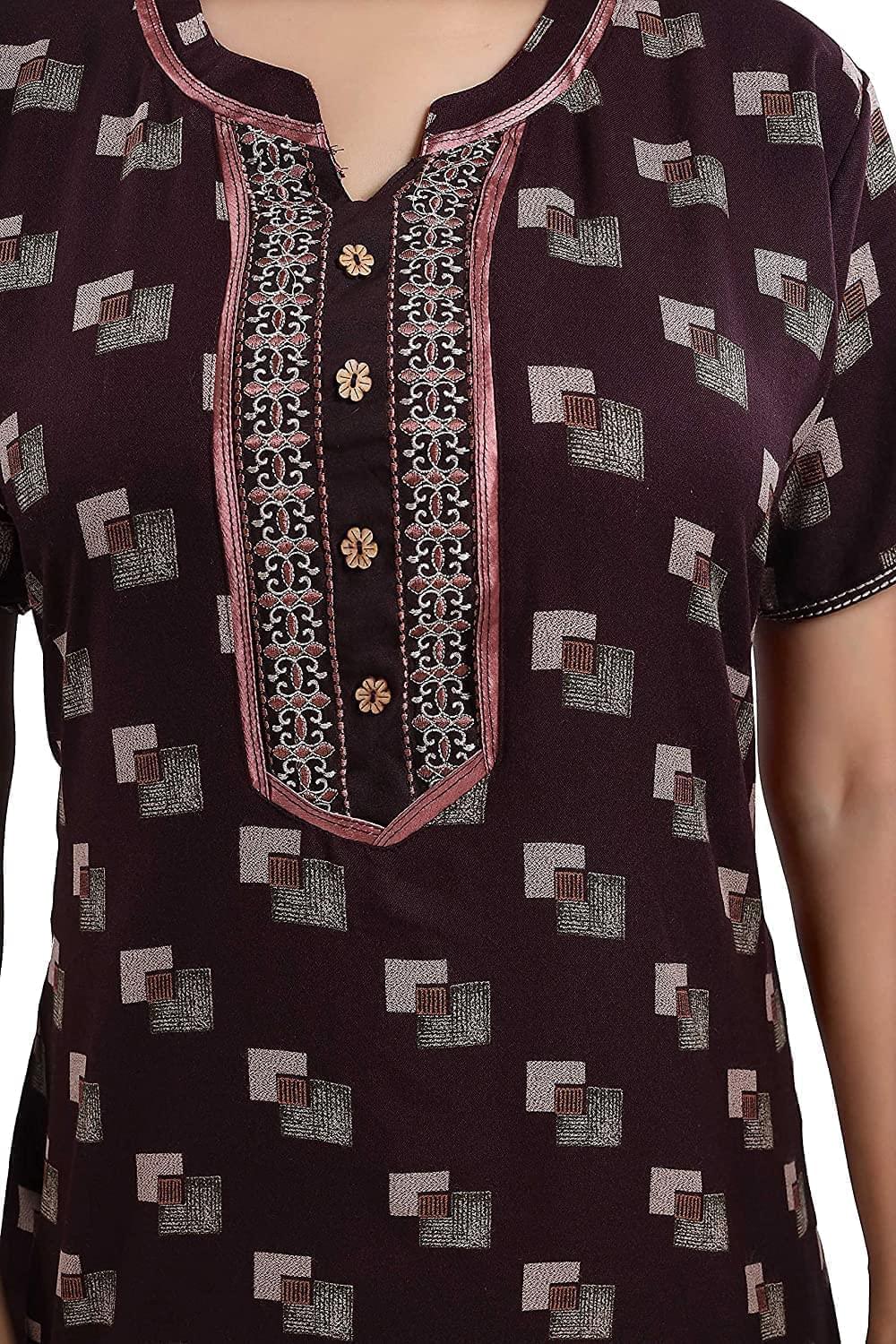 Alpine Designer Nighty | Dark Brown