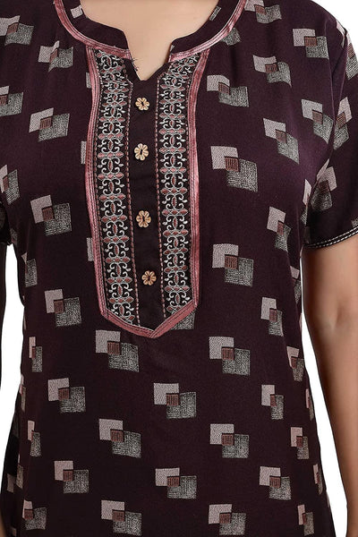 Alpine Designer Nighty | Dark Brown