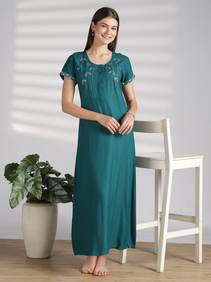 Soft Alpine Nighty with Side Pocket and A Line Fit