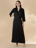 Satin Nighty Set for Women with Lace Slip and Long Robe