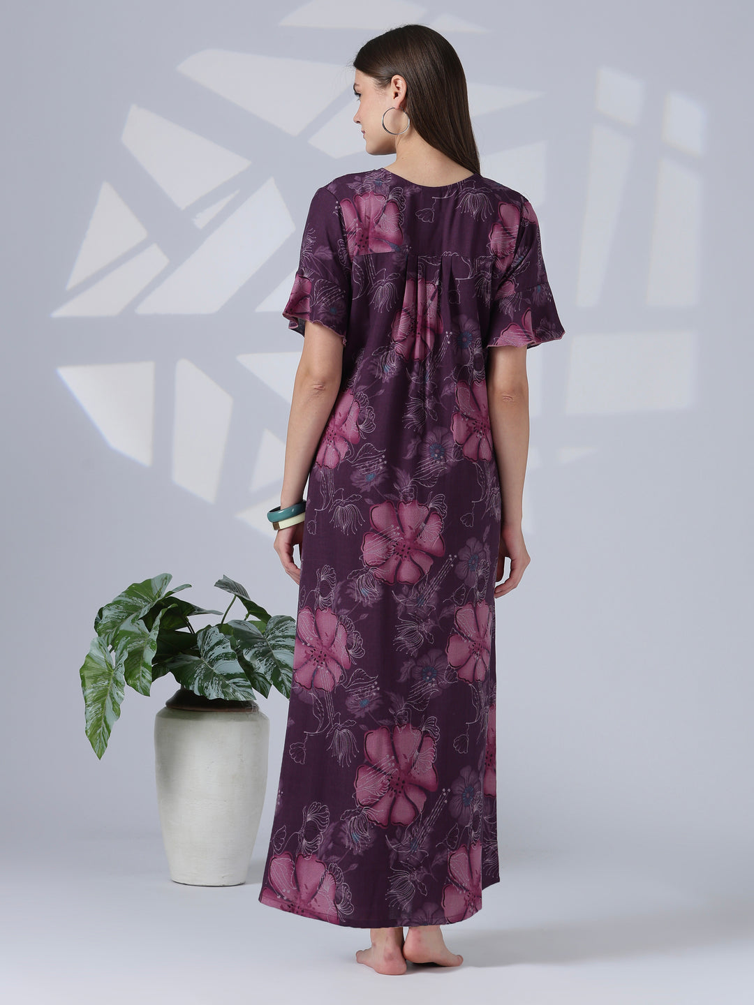 Noor Mulberry Alpine Nighty for Women