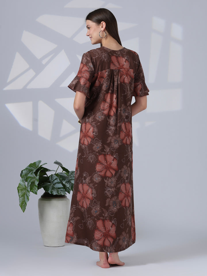 Noor Rosewood Alpine Nighty for Women