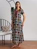 Sunflower Batik Print Cotton Nighty for Women Soft and Stylish