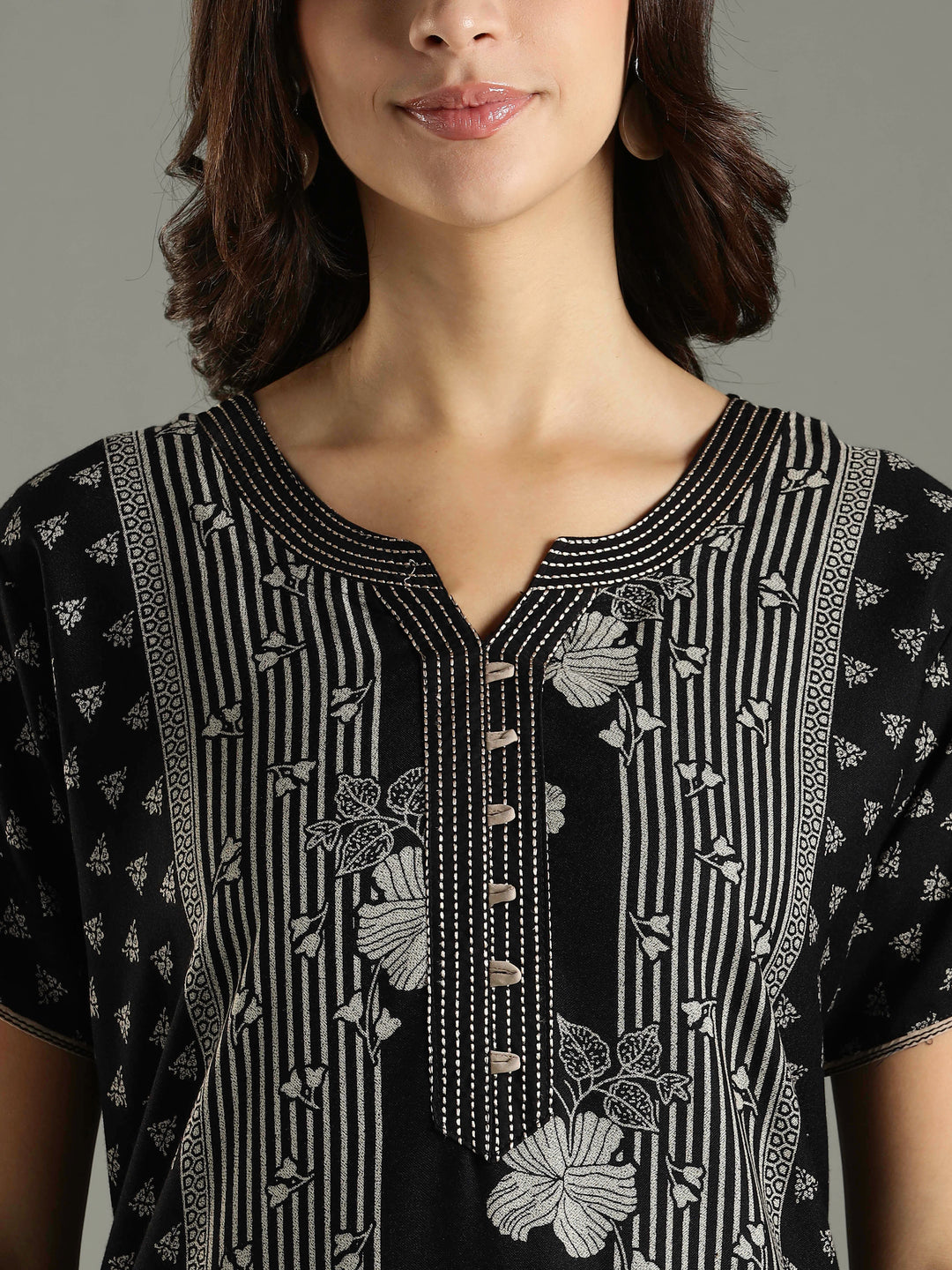 Premimum Black Alpine Ladies Nighty Dress