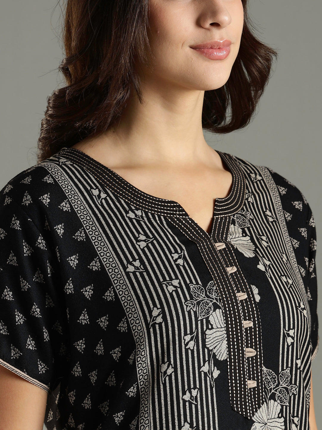 Premimum Black Alpine Ladies Nighty Dress