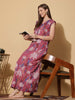 Dreamy Pink Alpine Sleeveless Designer Nighty for Women