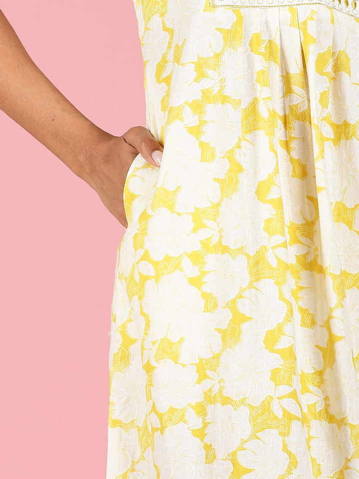 Sunshine Glow Branded Pure Cotton Night dress For Women