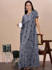 Alpine Designer Nighty in Floral Grey Print for Women
