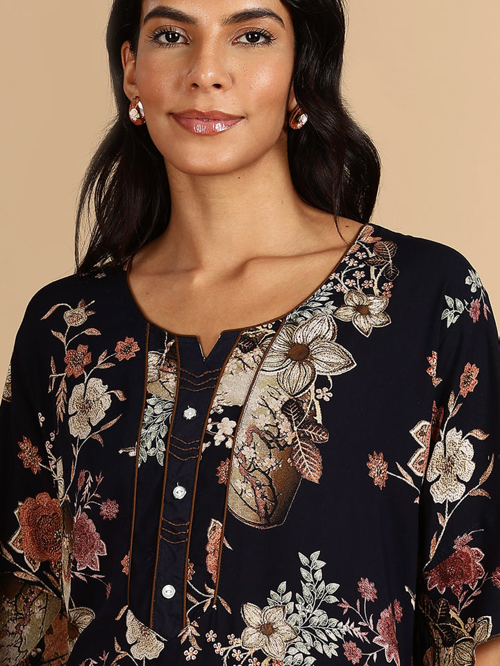 Classy Rayon Garden Floral Nighty For Women