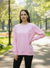 Hosiery Cotton Sweatshirt Baby Pink