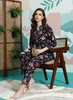 Midnight Black Floral Cotton Pyjama Set for Women Buy Today