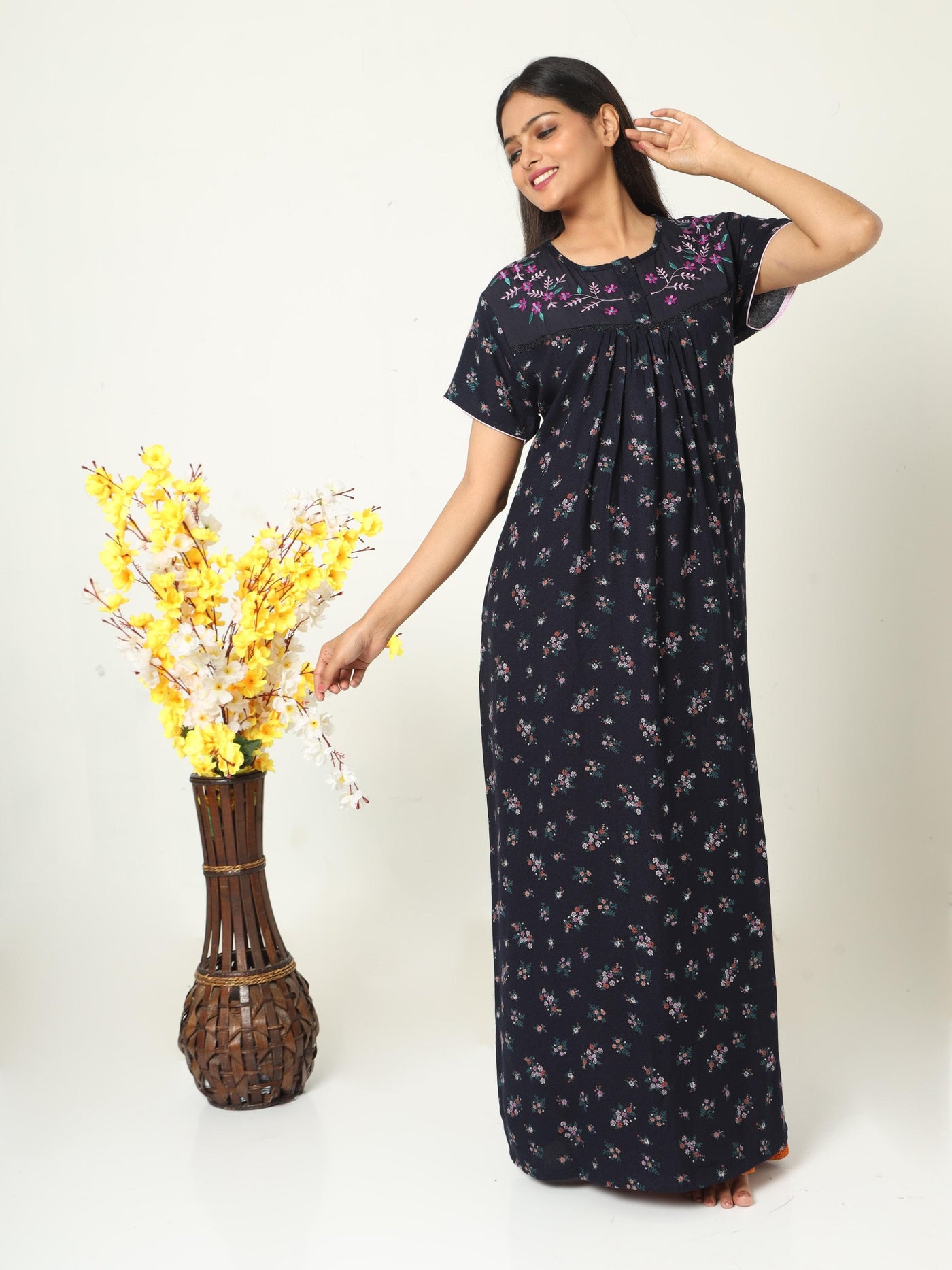 Alpine Designer Nighty Navy Blue