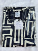 Navy Maze Cotton Blend Maternity Nightdress with Feeding Zip