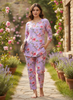 Lavender Floral Cotton Pyjama Set