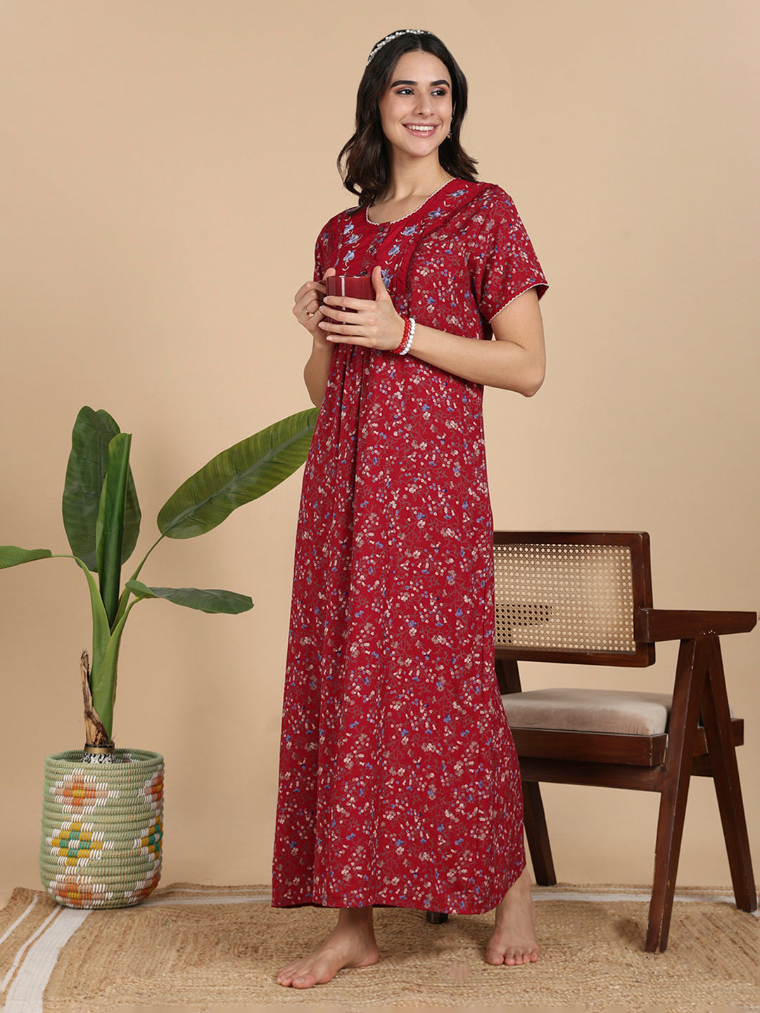 Ruby Rose Floral Classy Alpine Nightwear for Women