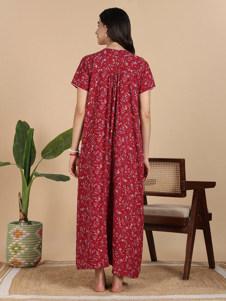 Ruby Rose Floral Classy Alpine Nightwear for Women