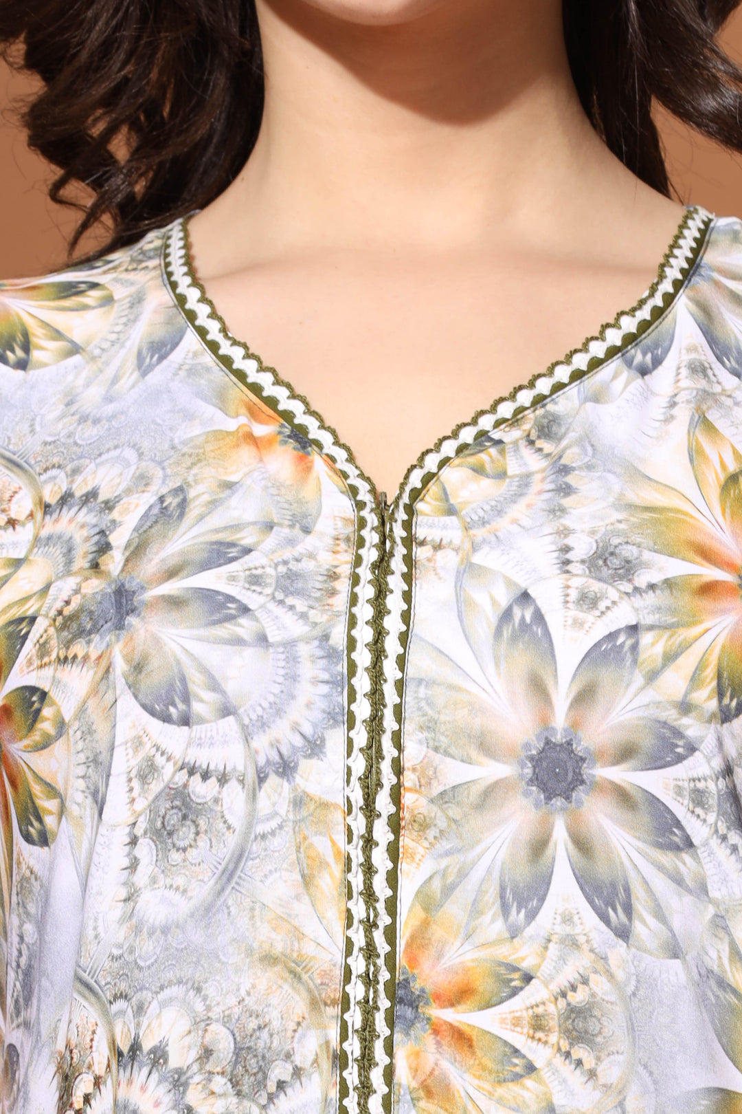 Sunflower Print Sleeveless Nighty for Women