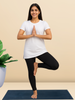 White Hip Covering Cotton T-Shirt for Women Lounge Wear