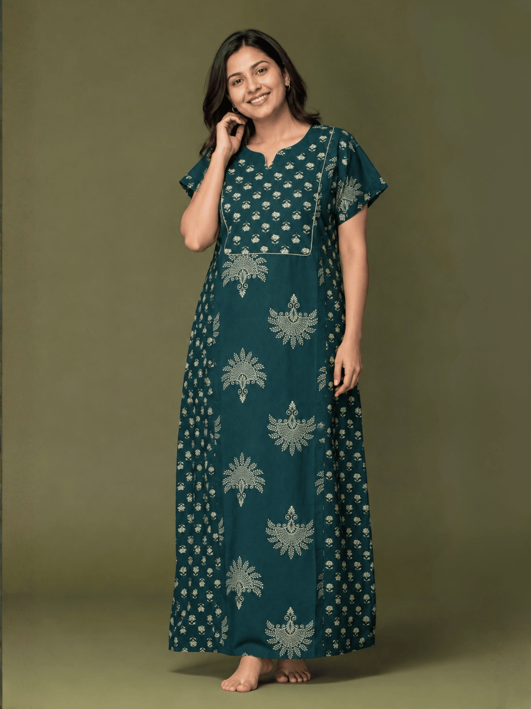 Pure cotton a line comfortable nighty for women today