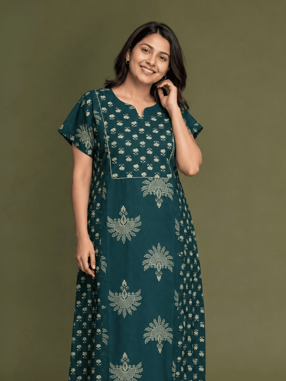 Pure cotton a line comfortable nighty for women today