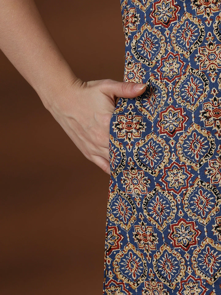 Denim a-line 100% pure cotton nighty for women online