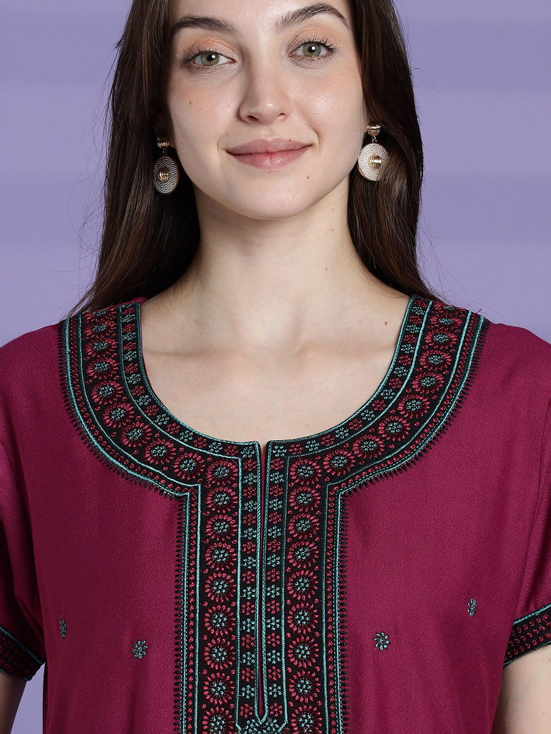 Plum Pink Alpine Branded Designer Nighties For Women