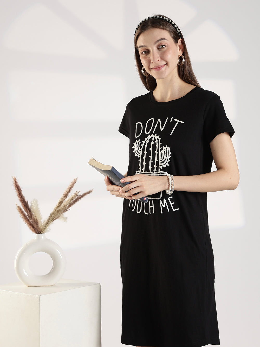 cotton knee length night dress Defitshape Women's Cotton Nightgown Summer Sleepwear Sleeveless Pajama Dress Vintage Cute Scoop Neck Night Gown Knee Length Sleep Dress with Padded